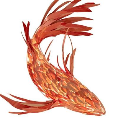 非标新中式鱼型吊灯餐厅饭店火锅店酒店商场创意大型鲤鱼工程吊灯
