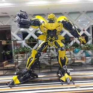 超大型变形金刚模型金属摆件铁艺大黄蜂擎天柱雕塑机器人米