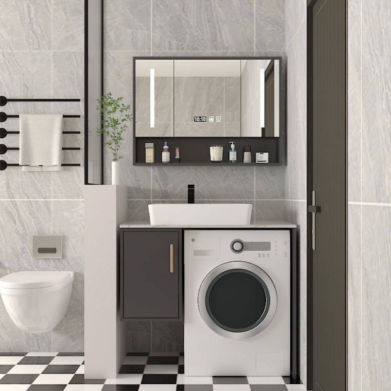 洗衣机木洗一体板实定制岩阳台组合浴室柜伴侣柜小户型衣柜洗手盆,家装主材,浴室柜组合,淘宝优惠券,粉丝福利购,淘宝优惠卷