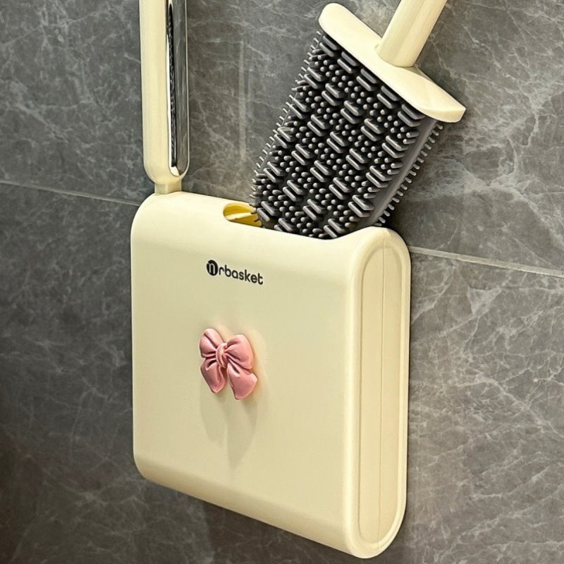 套装双头马桶刷可爱新款马桶刷家用壁挂无2024刷子硅胶马桶刷死角