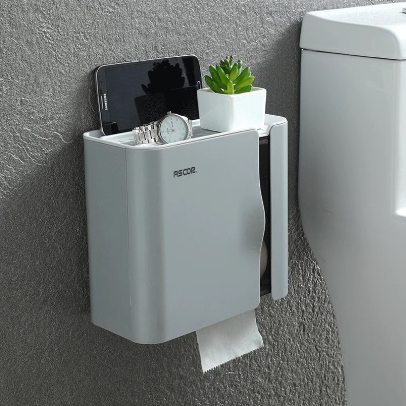 专用卷高颜值纸盒卫生间纸巾盒大厕防水纸盒垃圾桶厕厕所卫生间