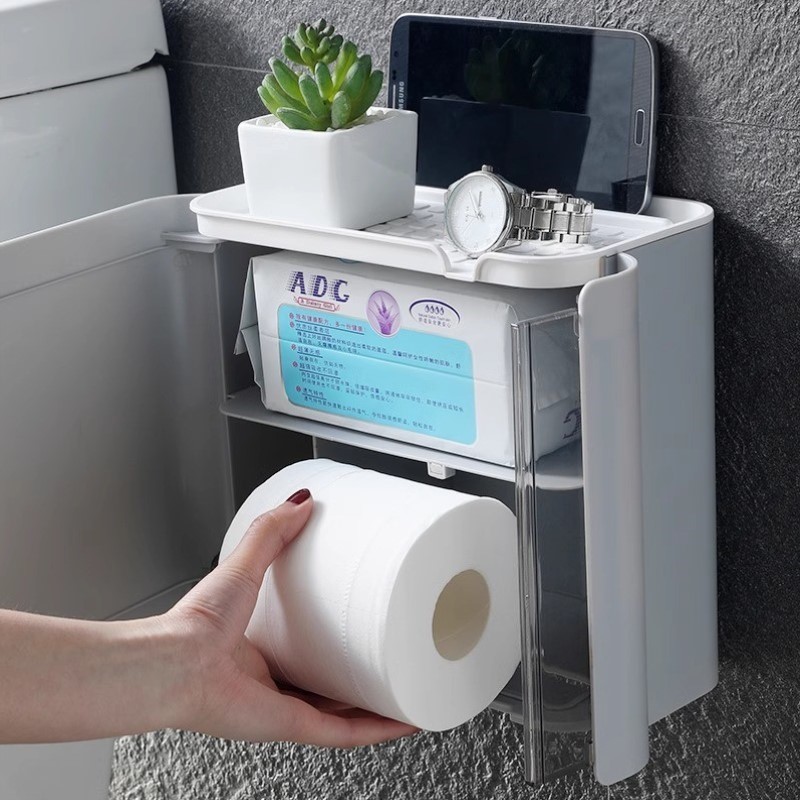 浴室洗脸纸盒挂式架挂壁厕各种神器小壁挂卫生间抽纸巾置物架纸巾