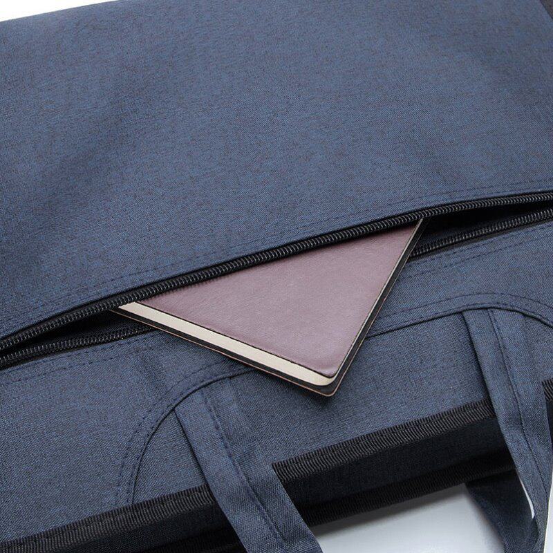 商务会议电脑包男文件袋女士牛津布资料收纳文件公文包A4手提