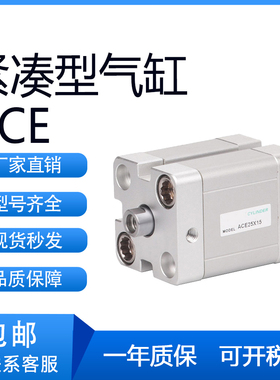 亚德客型ACE50X5X10X15X20X25X30X35X40X50-S-SB紧凑型气缸
