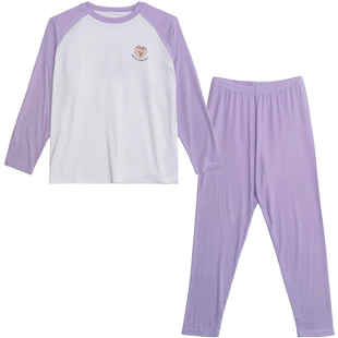 胖女童内衣套装中大童加肥加大睡衣两件套胖女孩大码宽松家居服潮