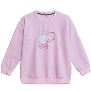 大码童装胖女童卫衣纯棉中大童加肥加大春秋装胖女孩长袖上衣洋气