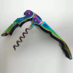 玫瑰金酒刀金色红酒开瓶器不锈钢起酒器多功能海马刀酒具