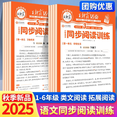 2025新版王朝霞活页同步阅读理解