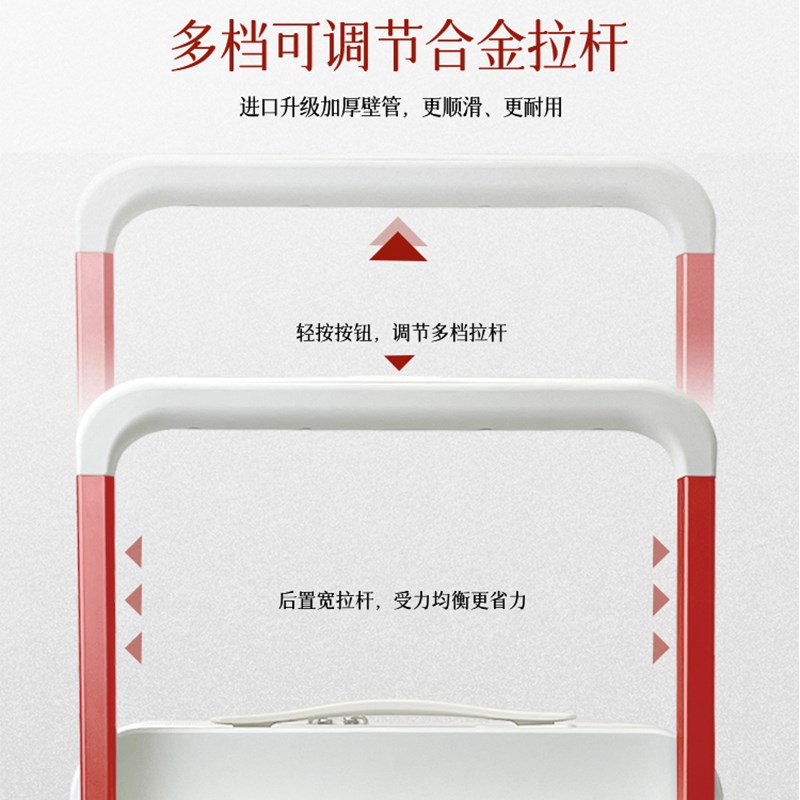 宽拉杆行李箱时尚双侧封闭层旅行箱拉杆箱女防爆拉链密码箱男耐用
