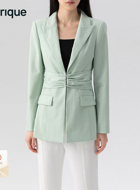 Fabrique 羊毛腰部抽褶设计西装外套 Alma 设计师Caterina Moro