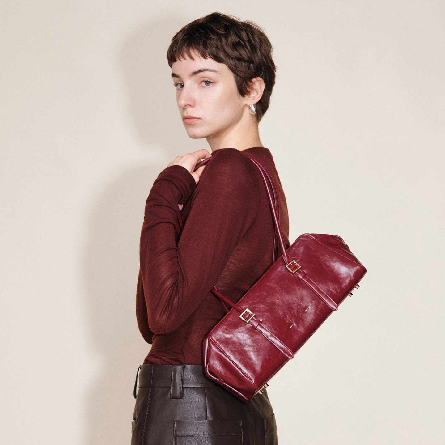 Fabrique波士顿包红色婚宴包