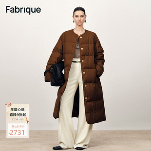 羽绒服女新品 型90白鸭绒棉感防水保温长款 宽松版 Fabrique