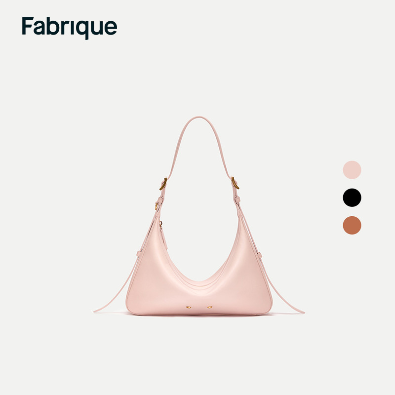 一井豚同款Fabrique纳帕牛皮真皮单肩Hobo轻奢三角包女腋下包小包