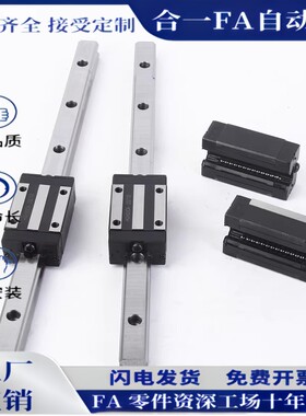 双孔短滑块微型直线导轨SSEBS10-115 SSEBSLZ13-70 SSE2BSL16-230