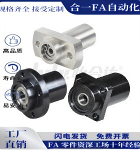 圆法兰BFU31 BFU32 BFU33 BFU34 BFU36轴承座嵌入型双轴承带卡簧