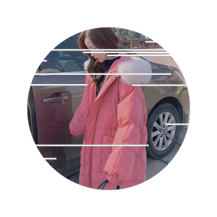 棉衣冬季宽松新款2026加厚长款女大毛领显瘦韩版羽绒棉服粉色