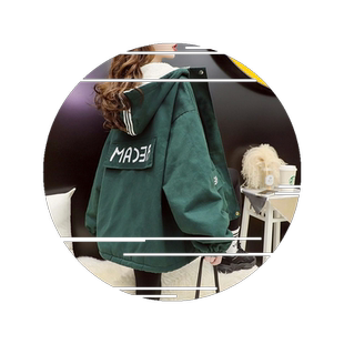 棉服外套冬季仙女秋2026少女棉衣短款新款工装韩版加厚学生加绒