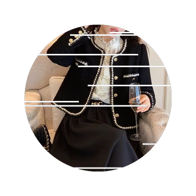 2026早秋法式小香风外套女春秋短款复古高级感气质名媛粗花呢上衣