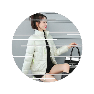 女棉服羽绒棉衣学生外套面包服棉袄2026短款韩版冬装宽松新款亮面