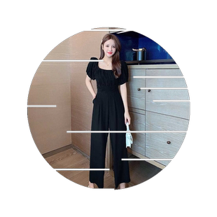 辣妹收腰显瘦挂脖牛仔连体短裤女2026夏季休闲百搭高腰减龄背带裤