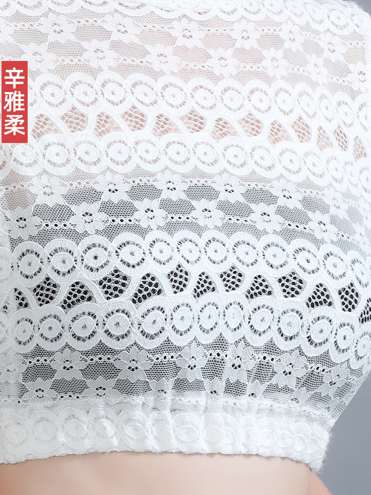 AUTUMN AND WINTER VERSATILE FALSE COLLAR WOMENS HALF-COLLAR MESH DECORATION NECKLINE FALSE COLLAR WHITE STAND COLLAR BOTTOM FALSE COLLAR