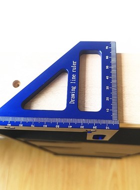 Woodworking Square Protractor Aluminum Alloy Miter Triangle