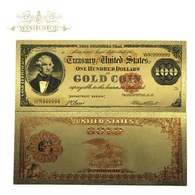 All s American Banknote 24k Gold Plated Dollar Banknote in 2