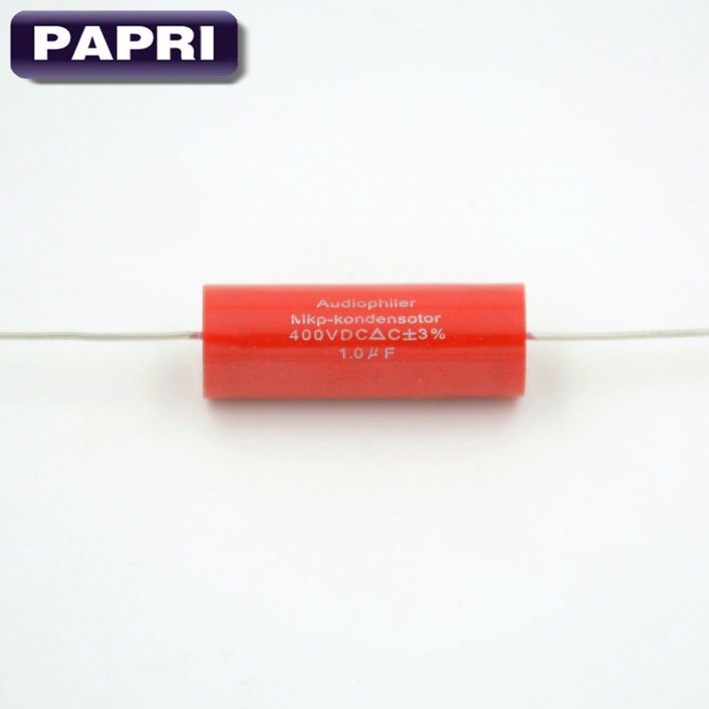 50PCS Audiophiler Axial MKP 1F 400VDC HIFI  DIY Audio Grade