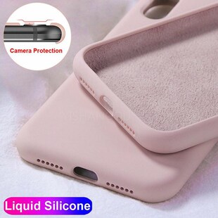 Liquid Silicon Case For iPhone 12 11 Pro Max X XR XS Max Lu