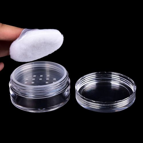 Empty Loose Powder Compact With The Grid Sifter & Puff Jar P