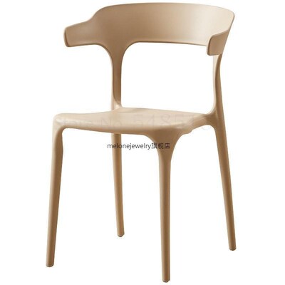 Nordic plastic chair simple modern office chair home creativ