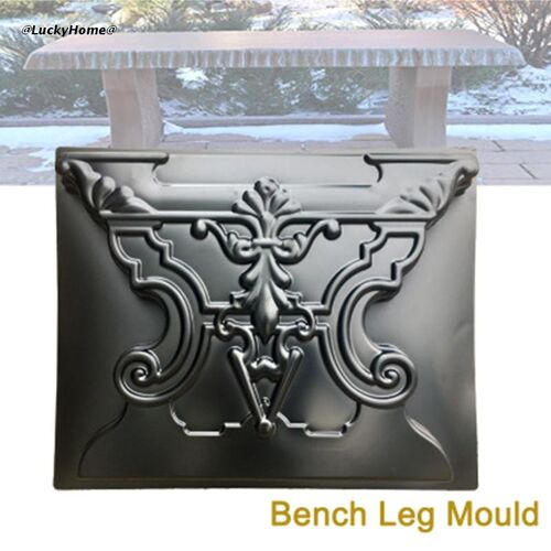 Garden Simulation Stone Chair Bench Leg Mold Plastic Cement