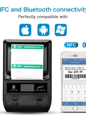 Wireless Bluetooth SB Portable Barcode hermal Printer Mobile