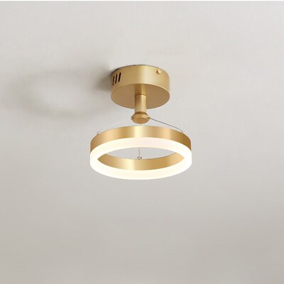 Round aisle lights Nordic golden light luxury modern corrido
