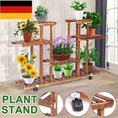 5 Tiers 115cm Wooden Estante Plant Estanteria Rack Display S