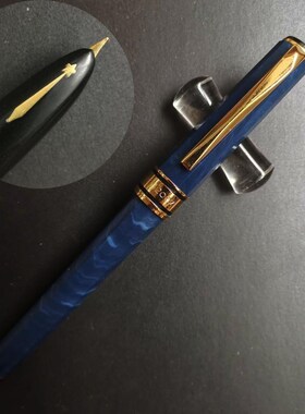 Lucky Fountain Pen Resin Ink Pen star Mark Fine Nib Aerometr