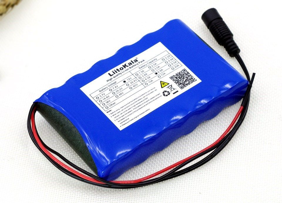 Liitokala 12V 6.8Ah 6800mah 18650 rechargeable battery 12V +