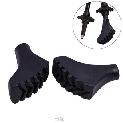 10Pcs Anti-Slipping Walking Stick Tip Pole Protectors Replac