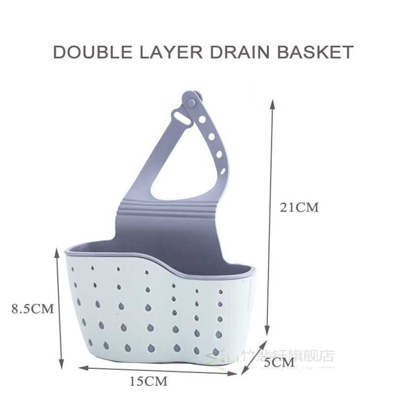 Kitchen TPR Rubber Thicken Sink Storage Kitchen Double Layer