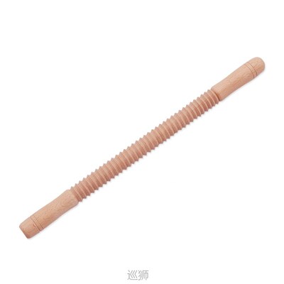 Solid wood screw thread rolling pin whole wood pattern bakin