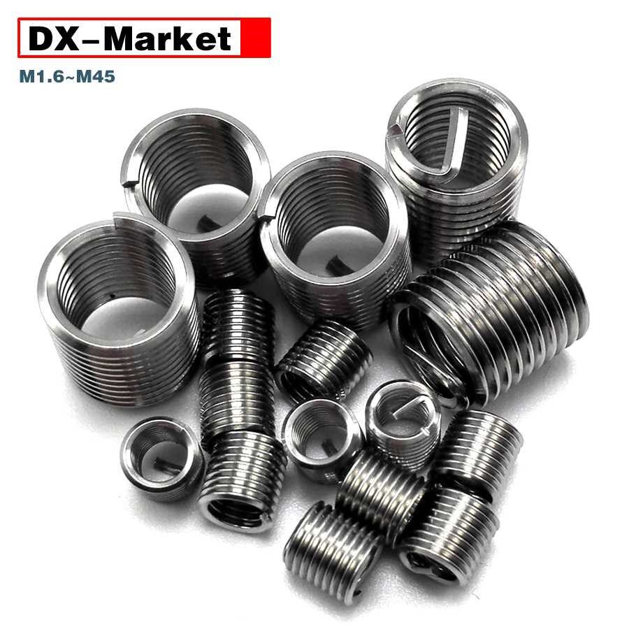 M11 threaded inserts , 304 stainless steel Fine pitch wire t