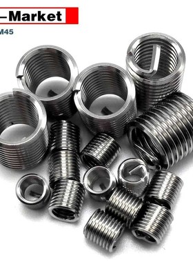 M11 threaded inserts , 304 stainless steel Fine pitch wire t