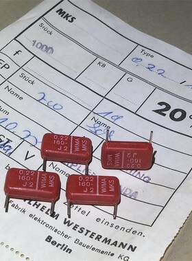 30PCS 74 years old Vaima West Germany WIMA MKS 0.22UF 160V p