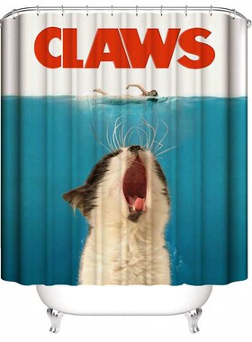 3d Bath Curtain Funny  Take A Bath Printed Or Mat Waterpr