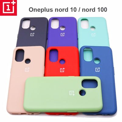 Original OnePlus Nord N10 Case Liquid Silicon Back Cover On