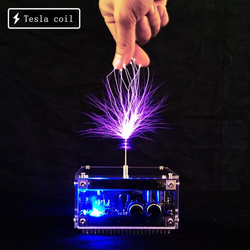 10CM flat Bluetooth music Tesla coil / high frequency and hi