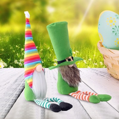 Patricks Day Tomte Plush Doll Irish Leprechaun Scandinavian