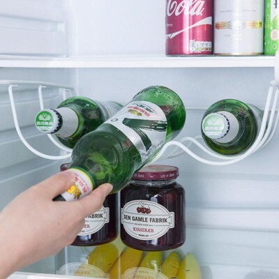 Wine Bottle/Beer Bottle Organiser Hanging Rack For Refrigera