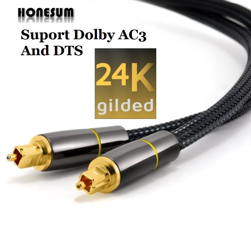 Gold Plated Digital Optical Audio Cable Coaxial SPDIF Cable
