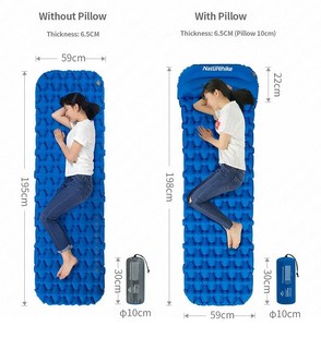 ltralight Outdoor Camping Mat 1-2 Man Sleeping Pad Portable